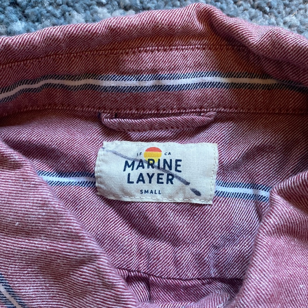 Marine Layer Button Down Men’s Small - image 3